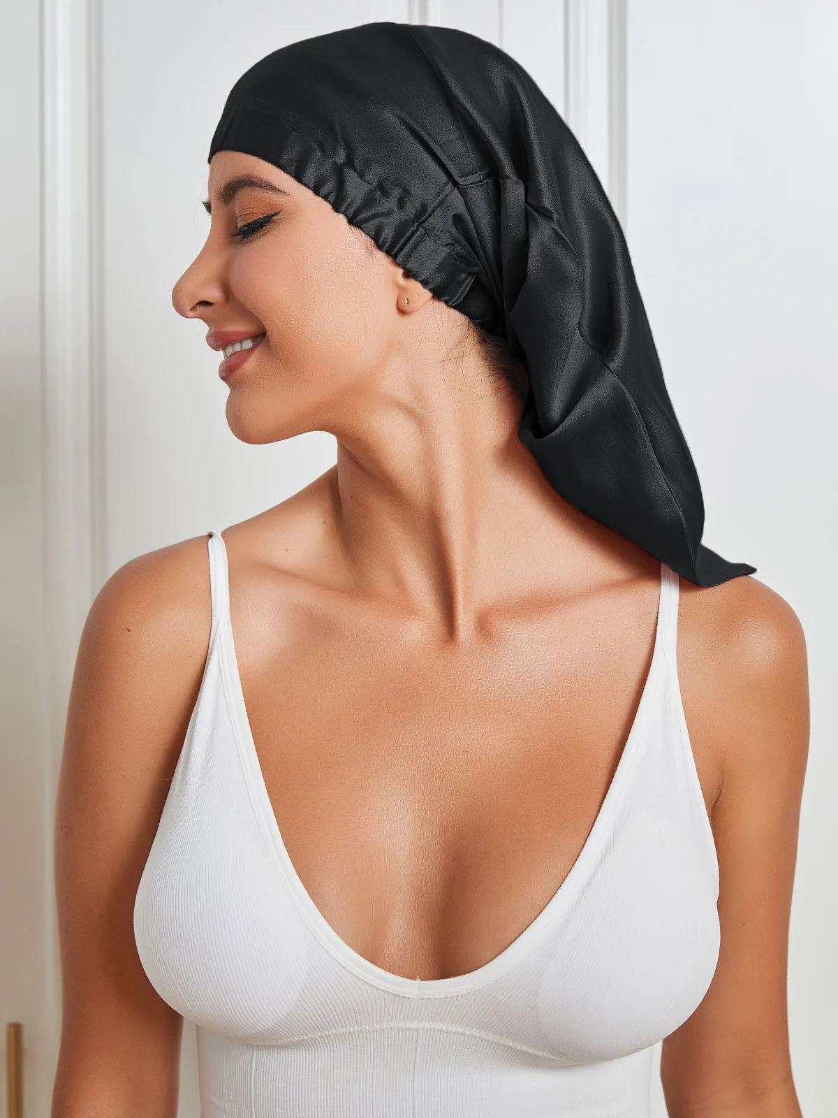 Silk Elegant Night Hair Bonnet