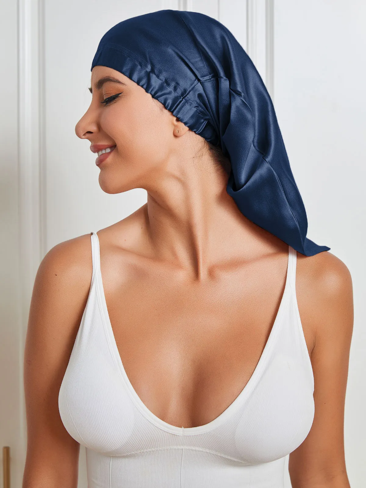 Silk Elegant Night Hair Bonnet